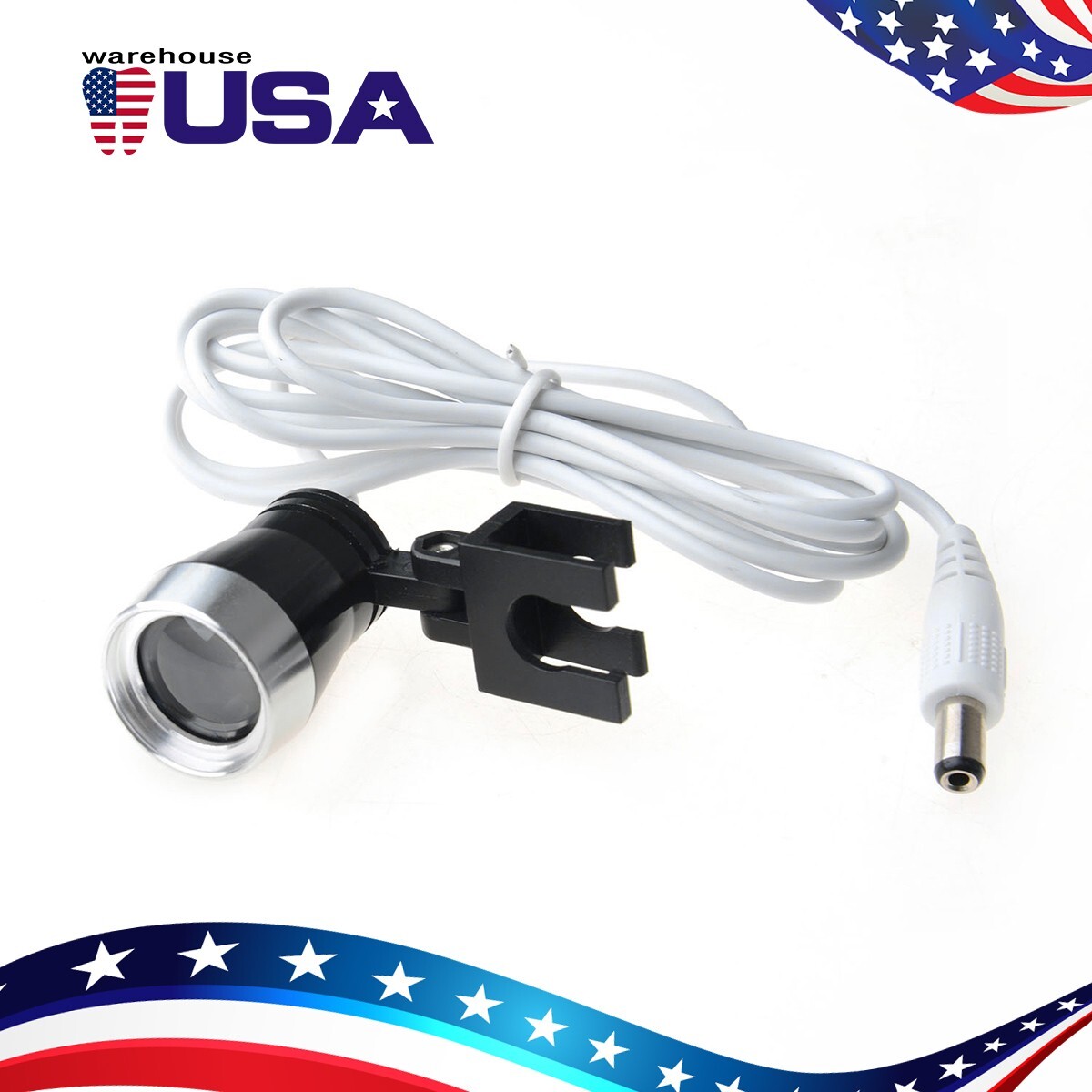Dental Portable LED Headlight Surgical For Binocular Loupes Optical Glass Lab