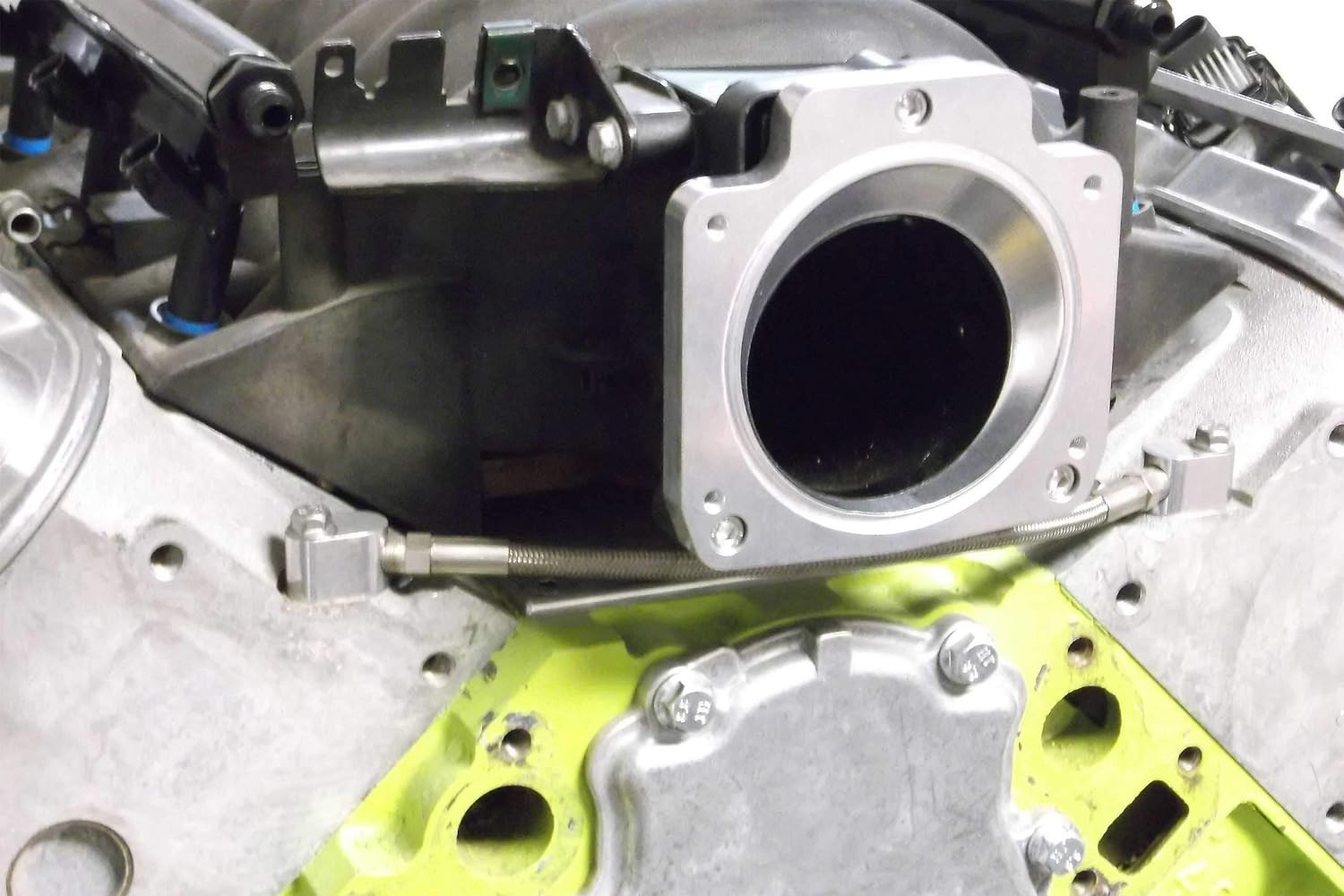 ICT Billet LS Throttle Body Adapter LS1 to LS3 3 to 4 Bolt 551513