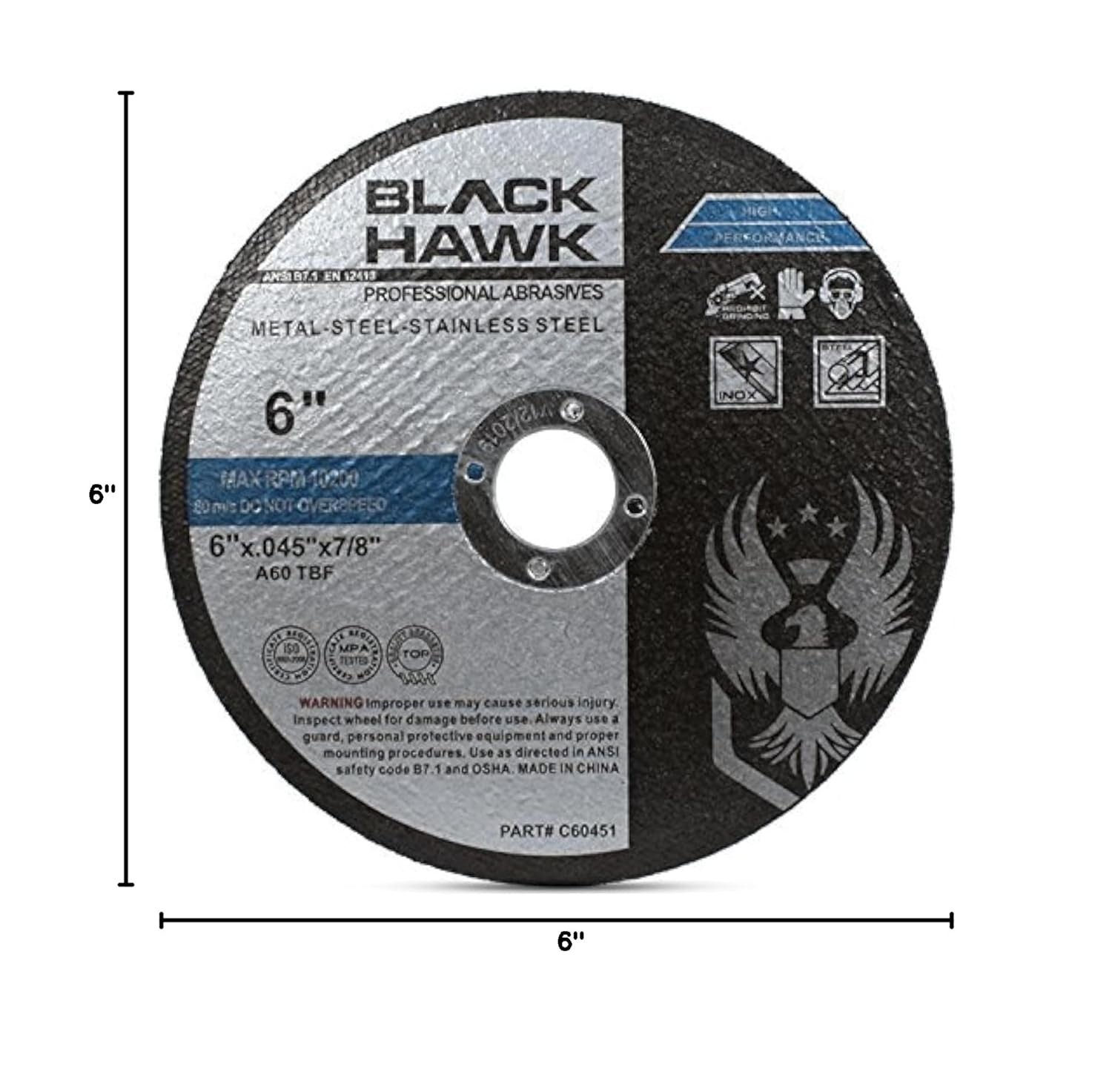 Aggressive Aluminum Oxide Cut Off Wheels
