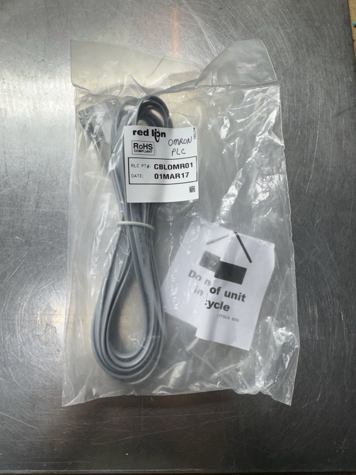 NEW RED LION CBLOMR01 CABLE (OMRON) FREE SHIPPING, RETURNS ACCEPTED, NEW
