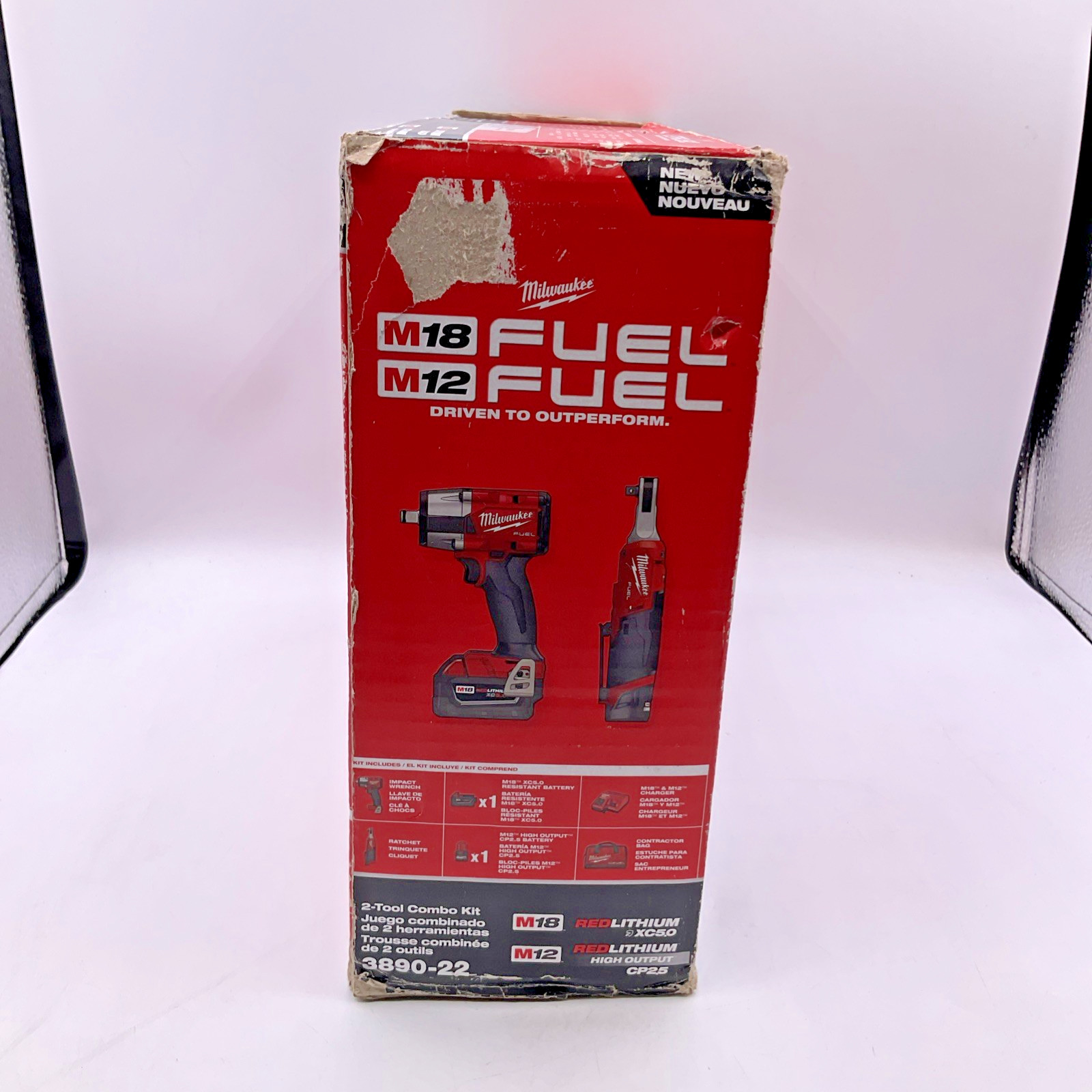 NEW Milwaukee 3890-22 M18 Fuel M12 Fuel 2 Tool Combo Kit