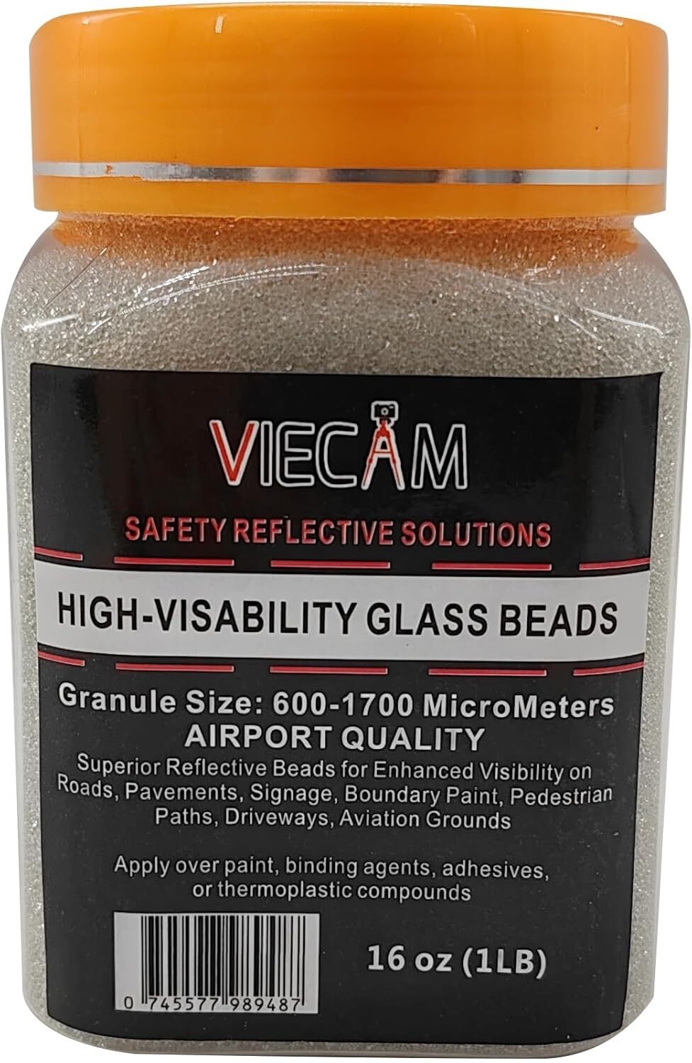 Reflective Glass Beads (1 LB Bag) Multipurpose Safety Beads