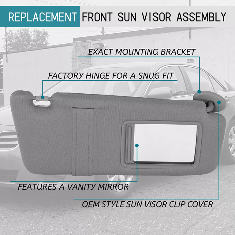 Car Sun Visor Left Driver Side&Right Passenger Side For Toyota Camry 2007-2011
