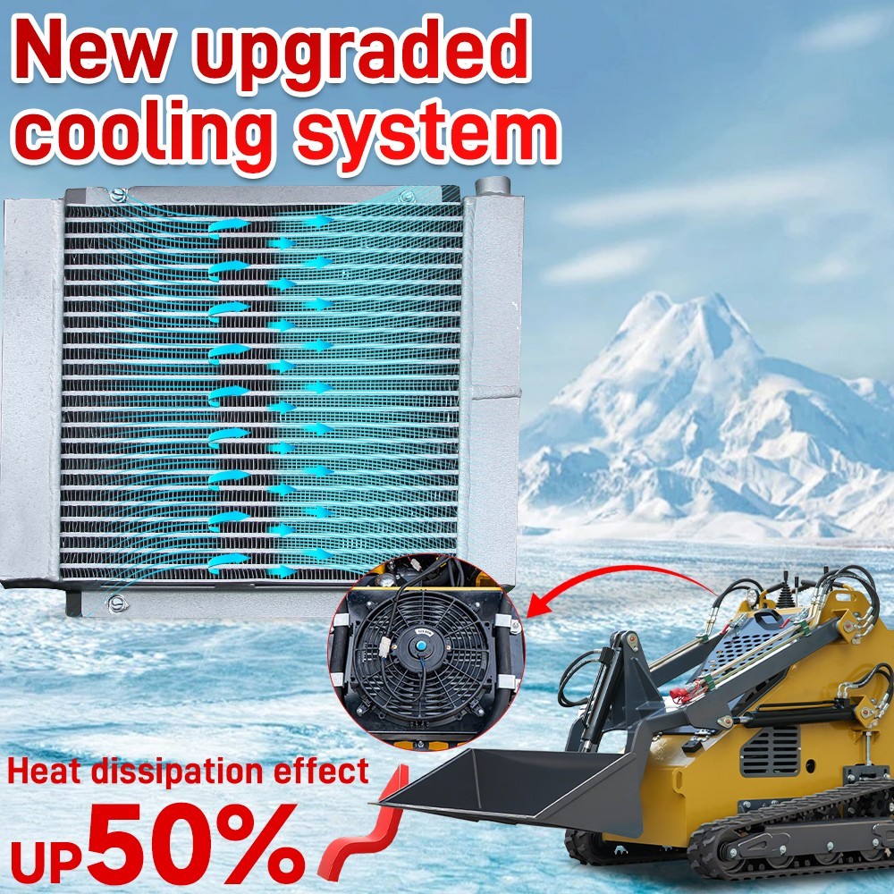 MMS 2025 Free Shiping Crawler Mini Skid Steer Loader with EPA 23HP Engine in USA