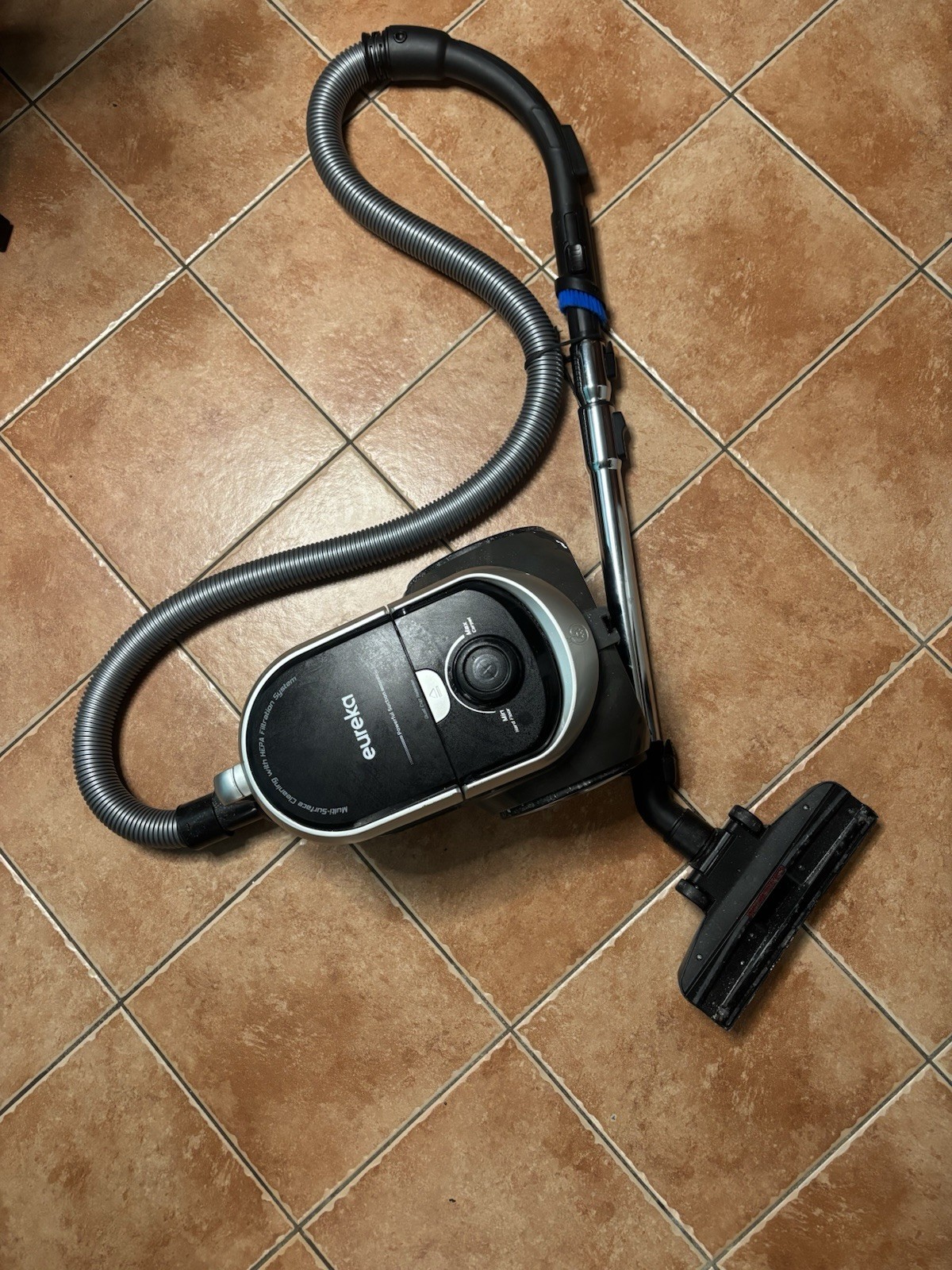 Eureka Bagless Canister Vacuum NEN180 Corded HEPA Multi-Surface Floor Tool Brush