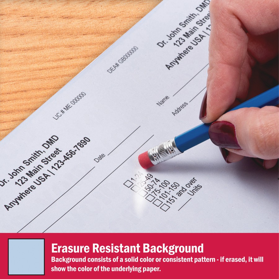 Docuguard Security Paper – Letter – 8.50″ X 11″ – 500 / Ream – Blue (PRB04541)