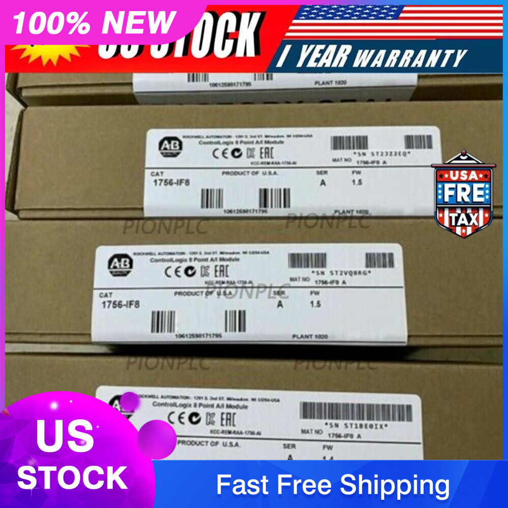 Sealed Allen-Bradley 1756-IF8 /A ControlLogix Point A/I Module US Free Tax