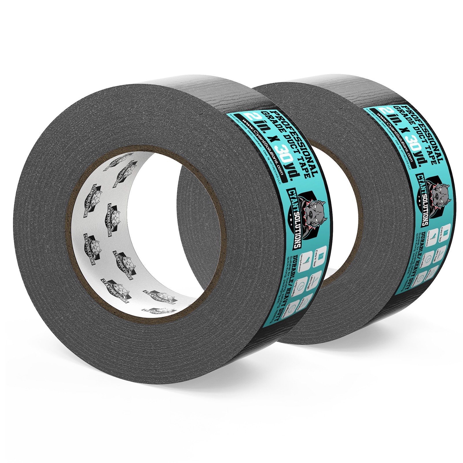 Duct Tape Value Pack 2 Rolls, Waterproof Heavy Duty Duct Tapes, 2 inch x 60 Yard