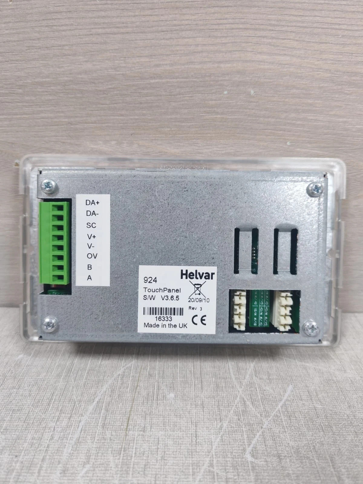 HELVAR 9240 Touch Panel S/W V3.6.5 NEW WITH FILTHY BOX White