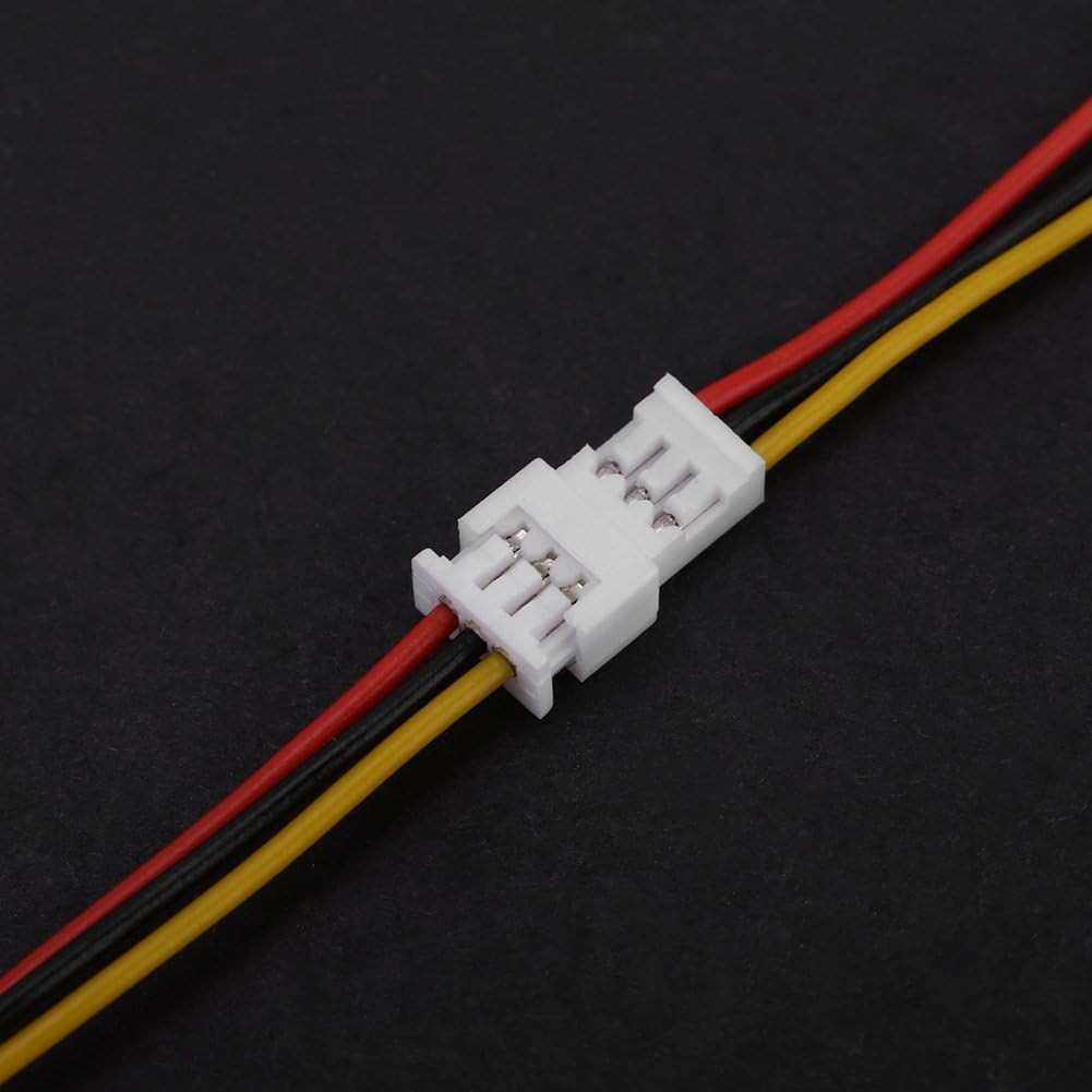 20Pcs/Pack Mini Micro JST 1.25Mm 3 Pin Connectors, Female Male Connector Plug, w