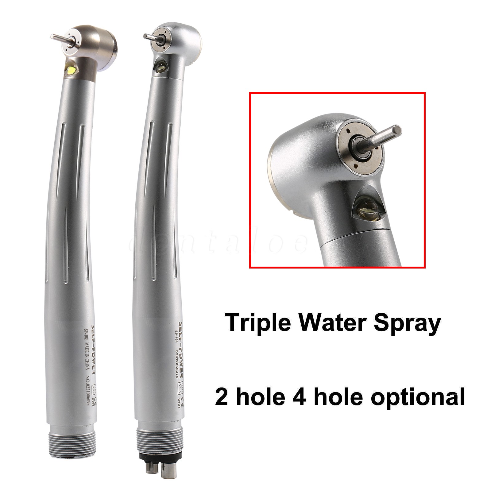 NSK Style Dental Fiber Optic LED E-generator high speed handpiece 4 HOLE/2HOLE