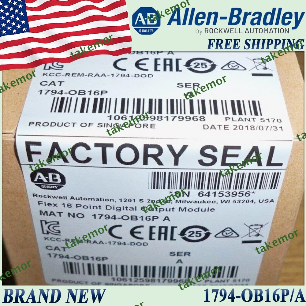 New in Box AB 1794-OB16P/A Digital Output Module 1794OB16P serA US Free Ship&Tax
