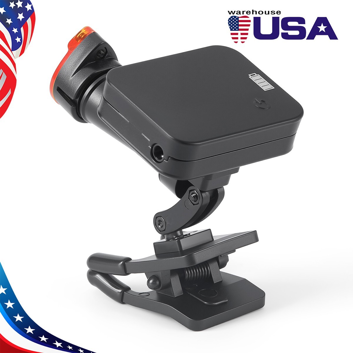 Wireless 5W Dental LED Clip-On Headlight 2 Magnetic Battery for Binocular Loupes