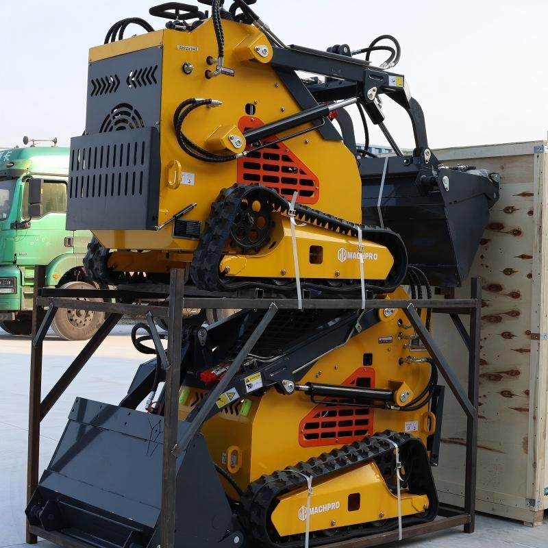 Mini Skid Steer Loader 24HP 4-in-1 Bucket 3-Stage Pump Hydraulic System 2026 New