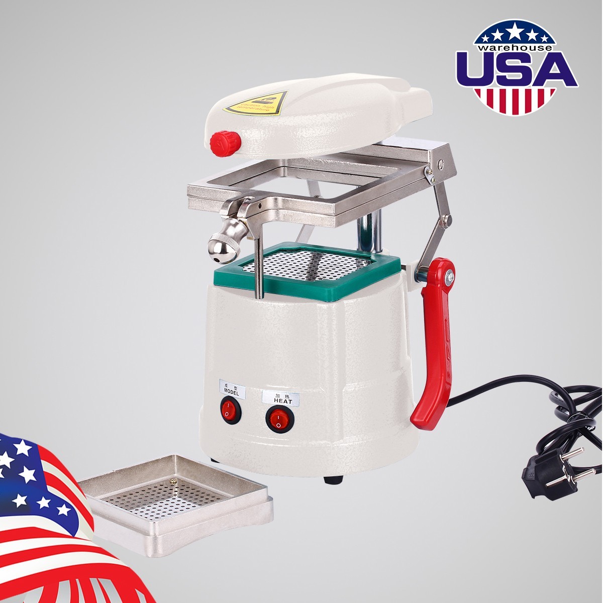 Dental Vacuum Former Lab Forming Molding Machine Thermoforming Tray Retainer