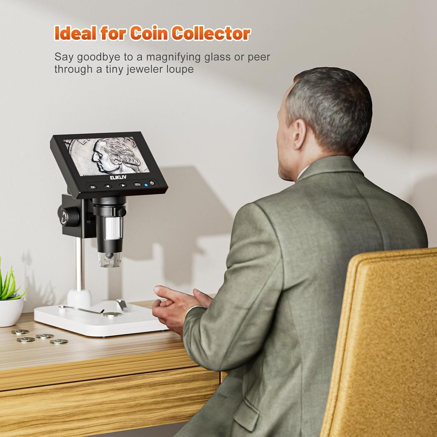 Coin Collectors Essential: 1000x Magnification Microscope
