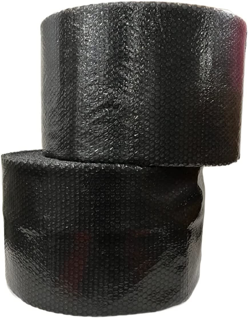 3/16” Small Bubble Cushioning Wrap Black Roll 250′ x 12” 250FT Perf 12”