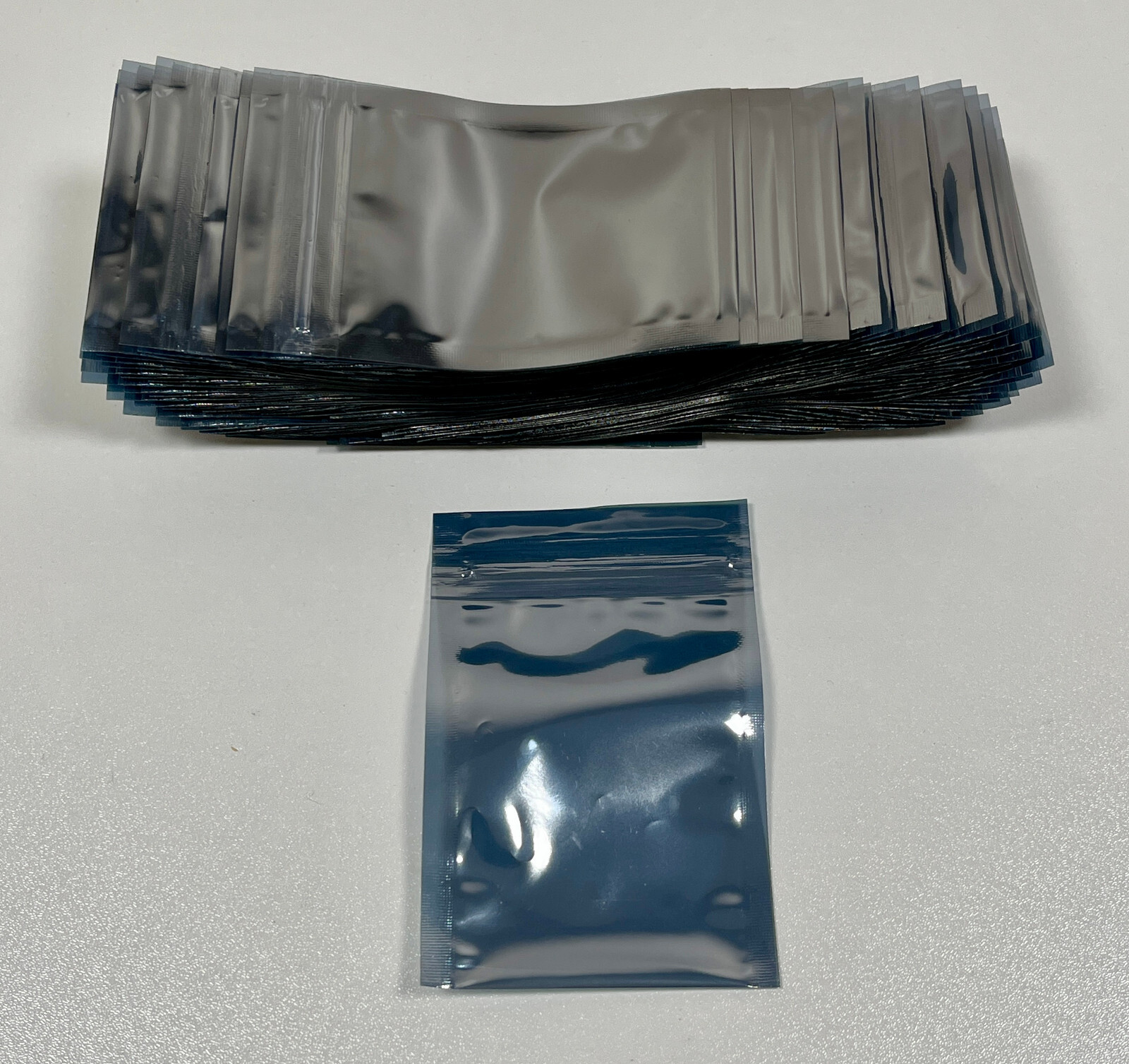 100 Anti Static Shielding ESD Bags 2″ x 3″ Small Zippered Reclosable Resealable