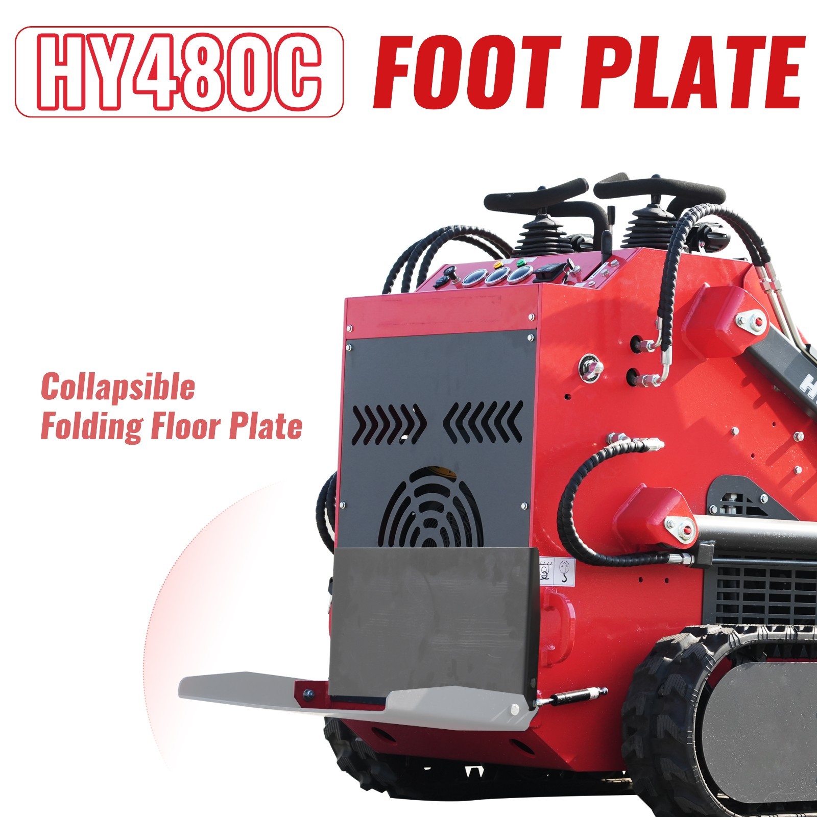 HY12C FREE SHIP/unloading Mini Excavator 1.2Ton 13.5hp Gas EPA Engine+Rake+Auger