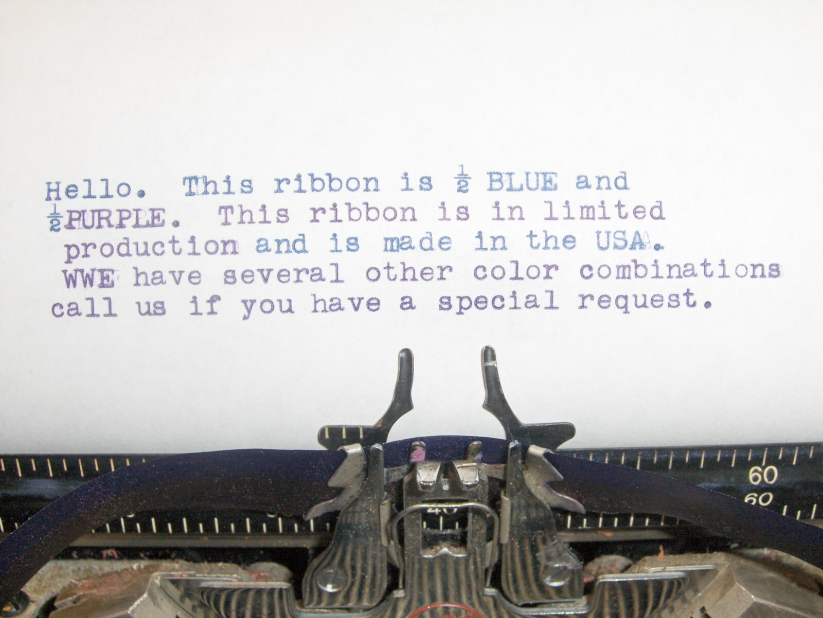 Royal Citadel Manual Typewriter Ribbon with custom color options
