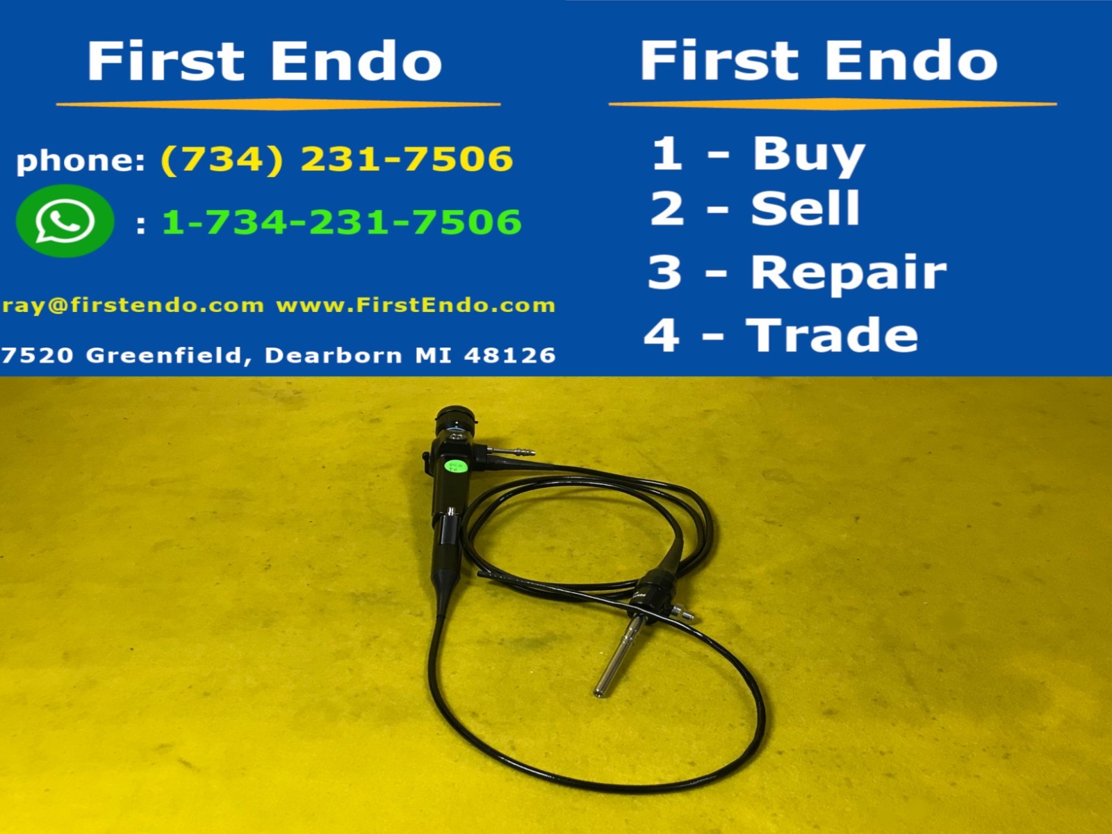 Pentax FB-15V Flexible Bronchoscope Endoscopy (4531-s6) PLEASE SEE PICTURES