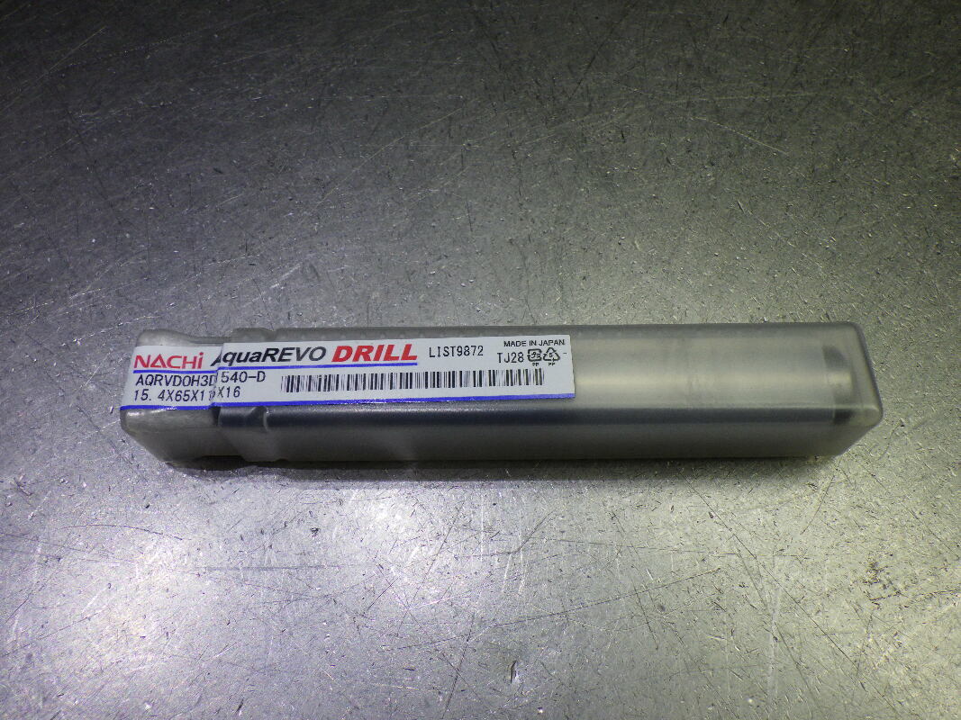 Nachi AquaREVO 15.4mm Coolant Thru 3xD Carbide Drill AQRVD0H3D1540-D (LOC2727A)