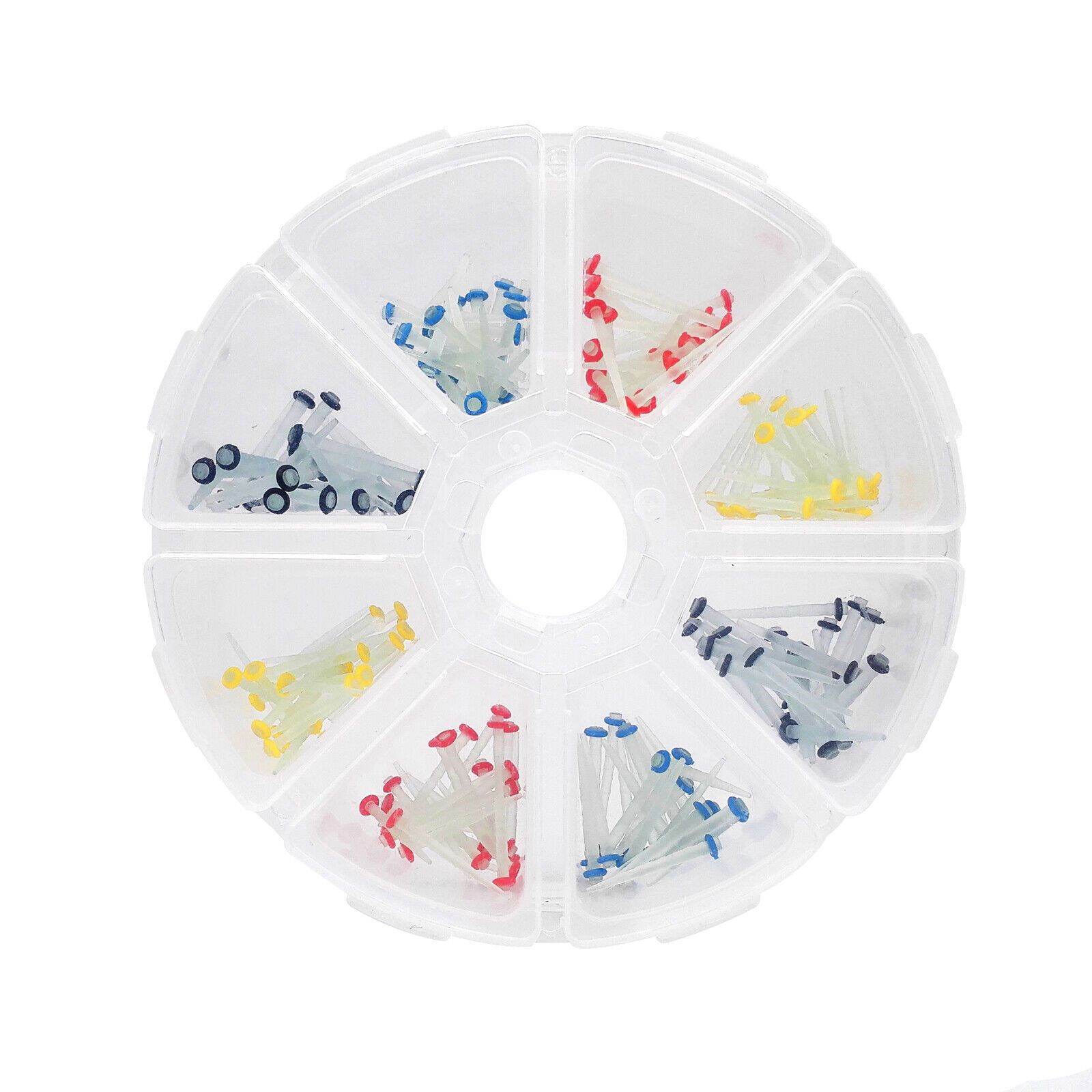 200 Pcs Dental Fiber Post Glass Quartz Teeth Restorative Posts 1.0 1.2 1.4 1.6mm