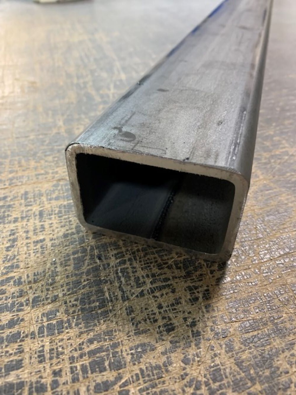 2″ x 3″ Steel Rectangle Tube x 8″ Long, 3/16″ Wall (0.188″), Mild Steel