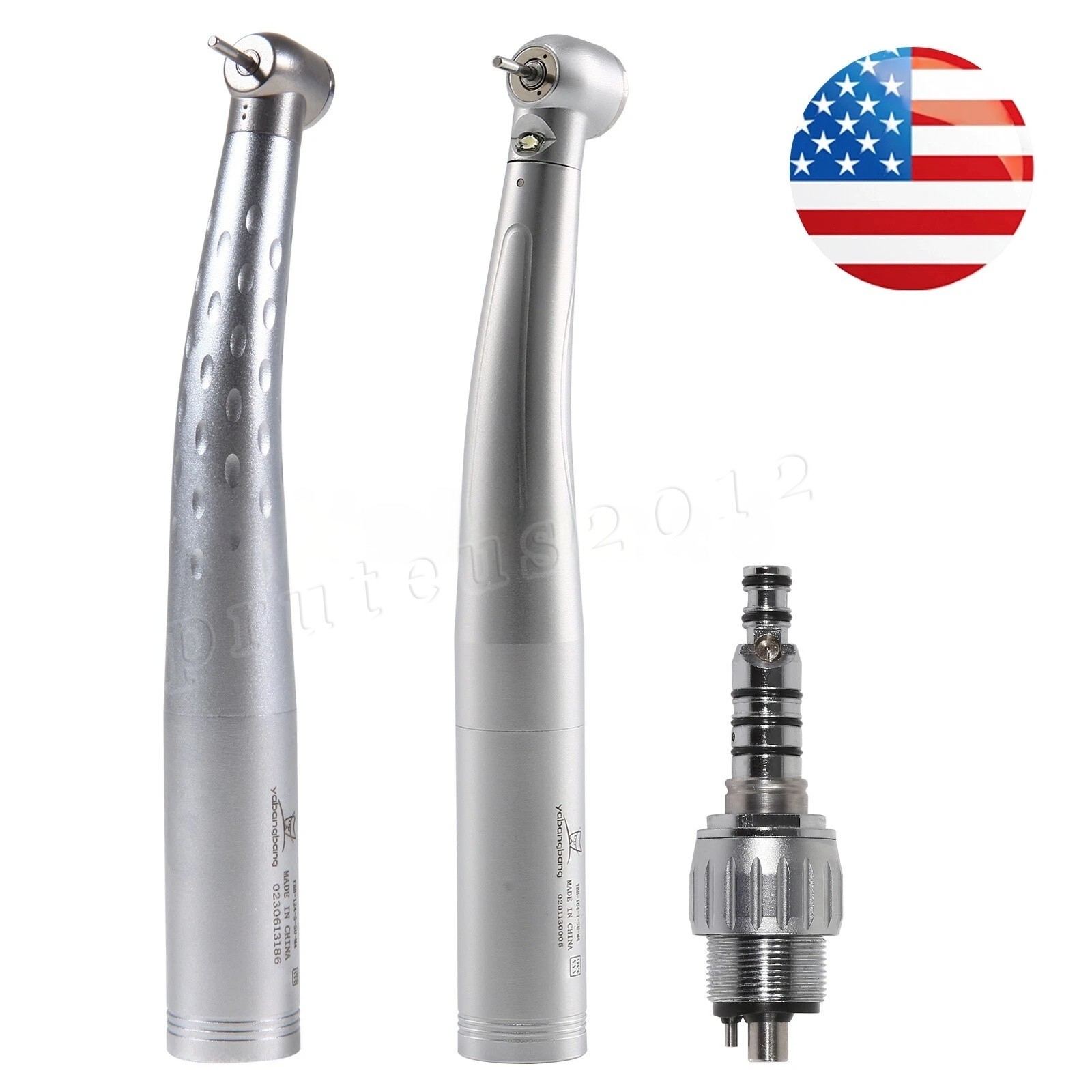 1-5 Yabangbang Dental High Speed Turbine / LED Handpiece fit KaV Coupler 4HOLE