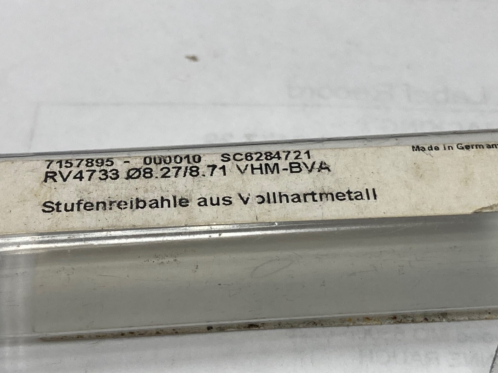 SANDVIK X272000X, Carbide 6-Flute Coolant Step Reamer, 8.27mm / 8.71mm VHM-BVA