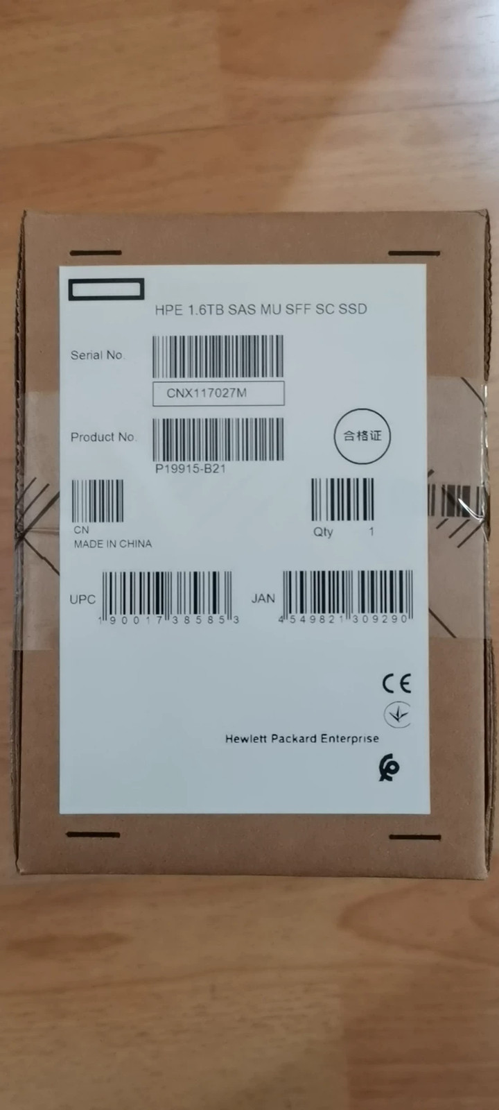 HPE P19915-B21 P20839-001 SAS 1.6TB 12G Mixed Use SFF SC SSD Solid State Drive