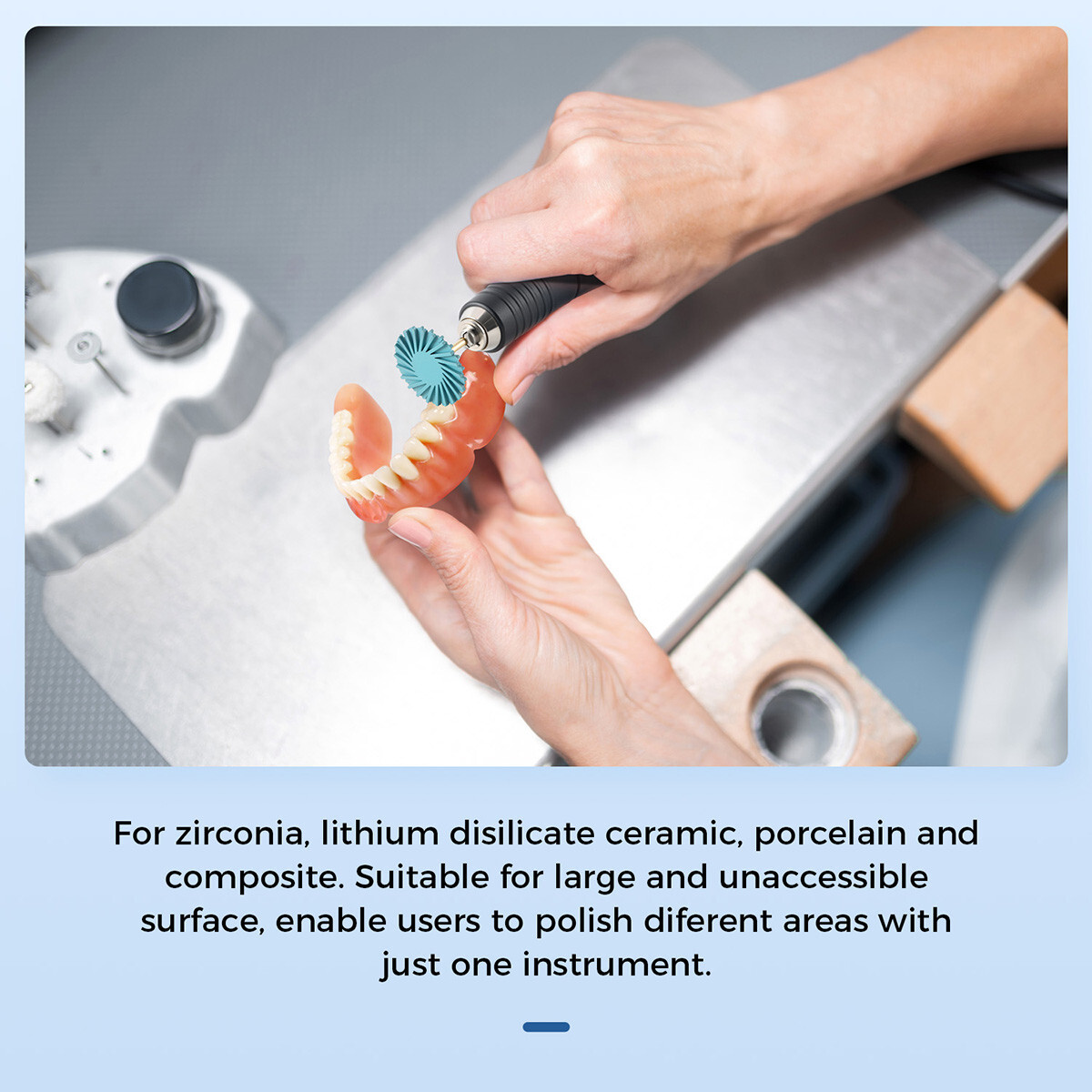 AZDENT Dental composite polishing diamond HP 2.35mm disc wheel for Handpiece