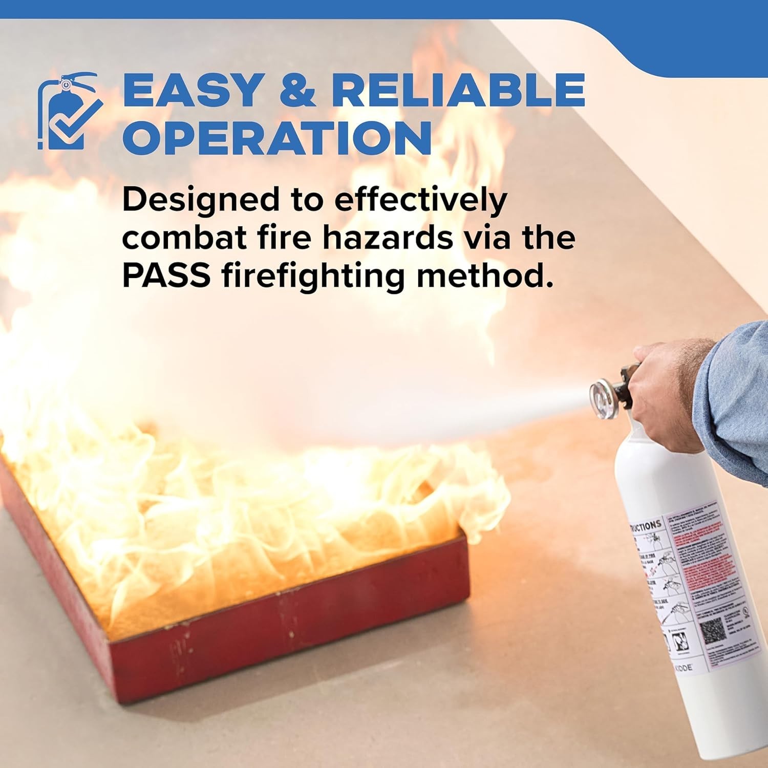 Fire Extinguisher for Boats – Single Use 5BC Marine Safety Compact Emergency