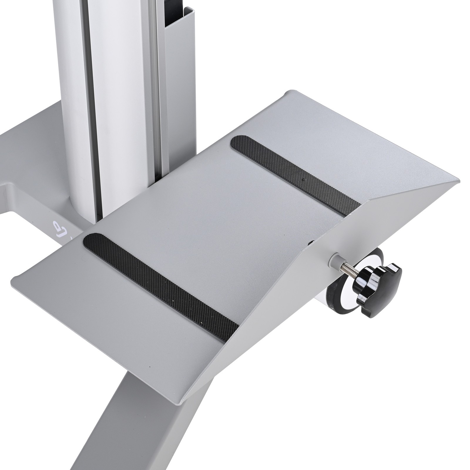 YesSources Medical Mobie PC Cart Computer Dual Mount Extension Pole CPU Holder