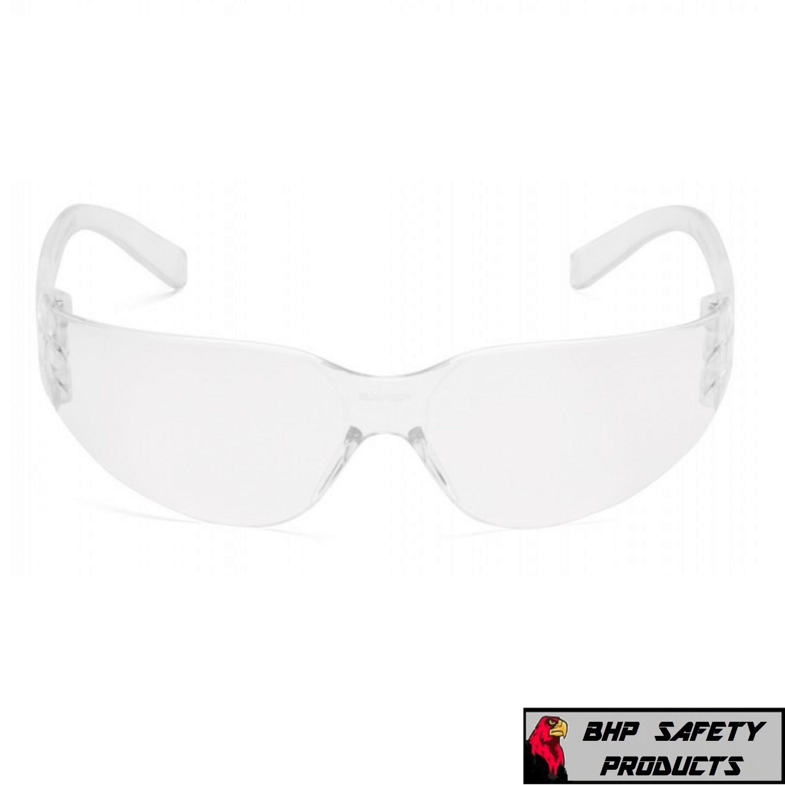 (144 PAIR) PYRAMEX INTRUDER SAFETY GLASSES CLEAR LENS GUN RANGE EYEWEAR S4110S