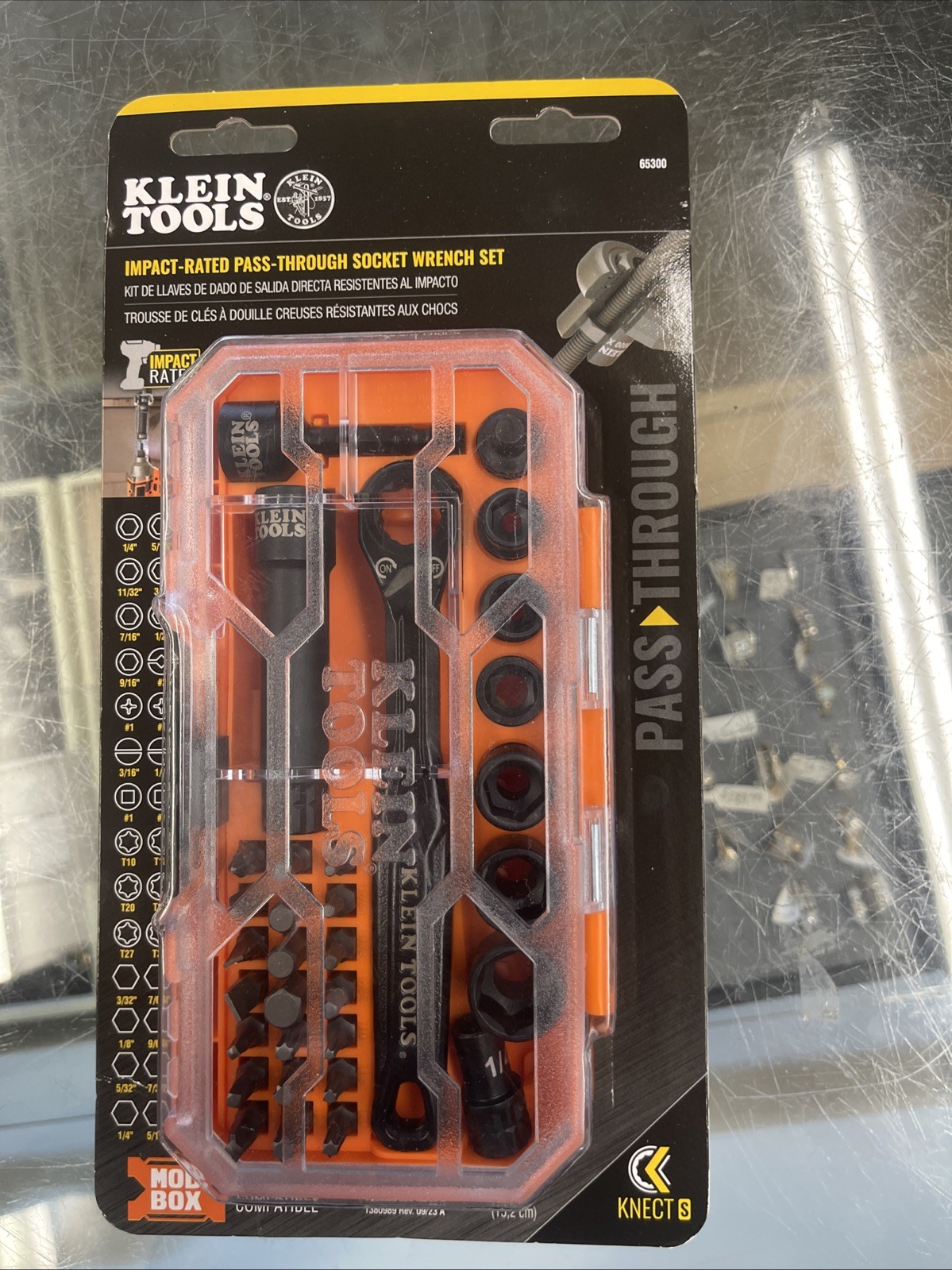 NEW – Klein Tools 65300 Impact Rated Pass Thru Socket Wrench Set – FREE SHIPPING