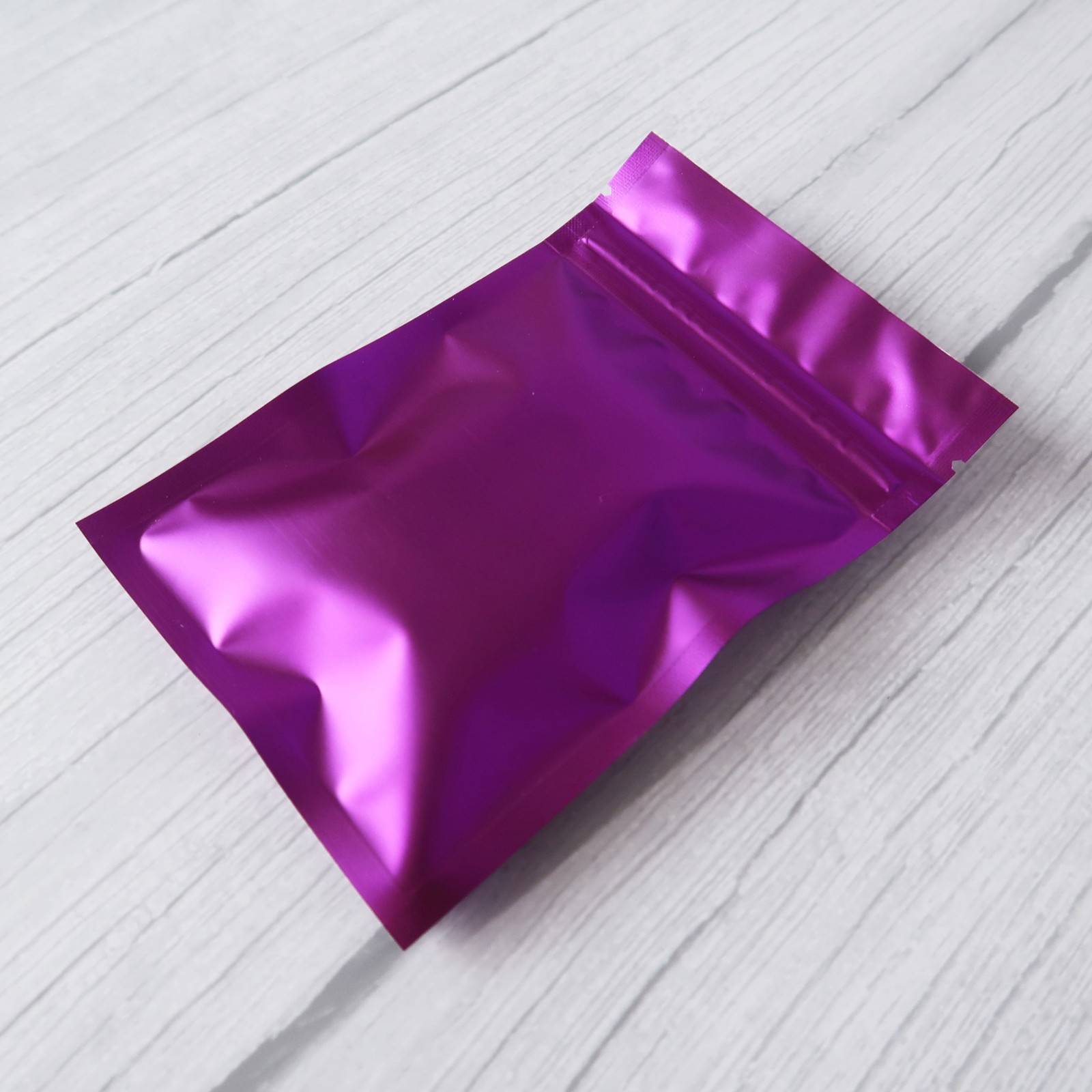 100/200/500 Matte Purple Mylar Foil Smell Proof Reclosable Zipper Seal Lock Bags