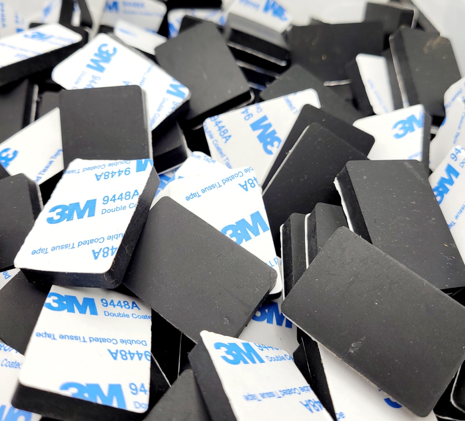 1 1/2″ x 1″ Rectangle Stick on Rubber Feet Bumpers 3/16″ Thick 3M Backed Pads