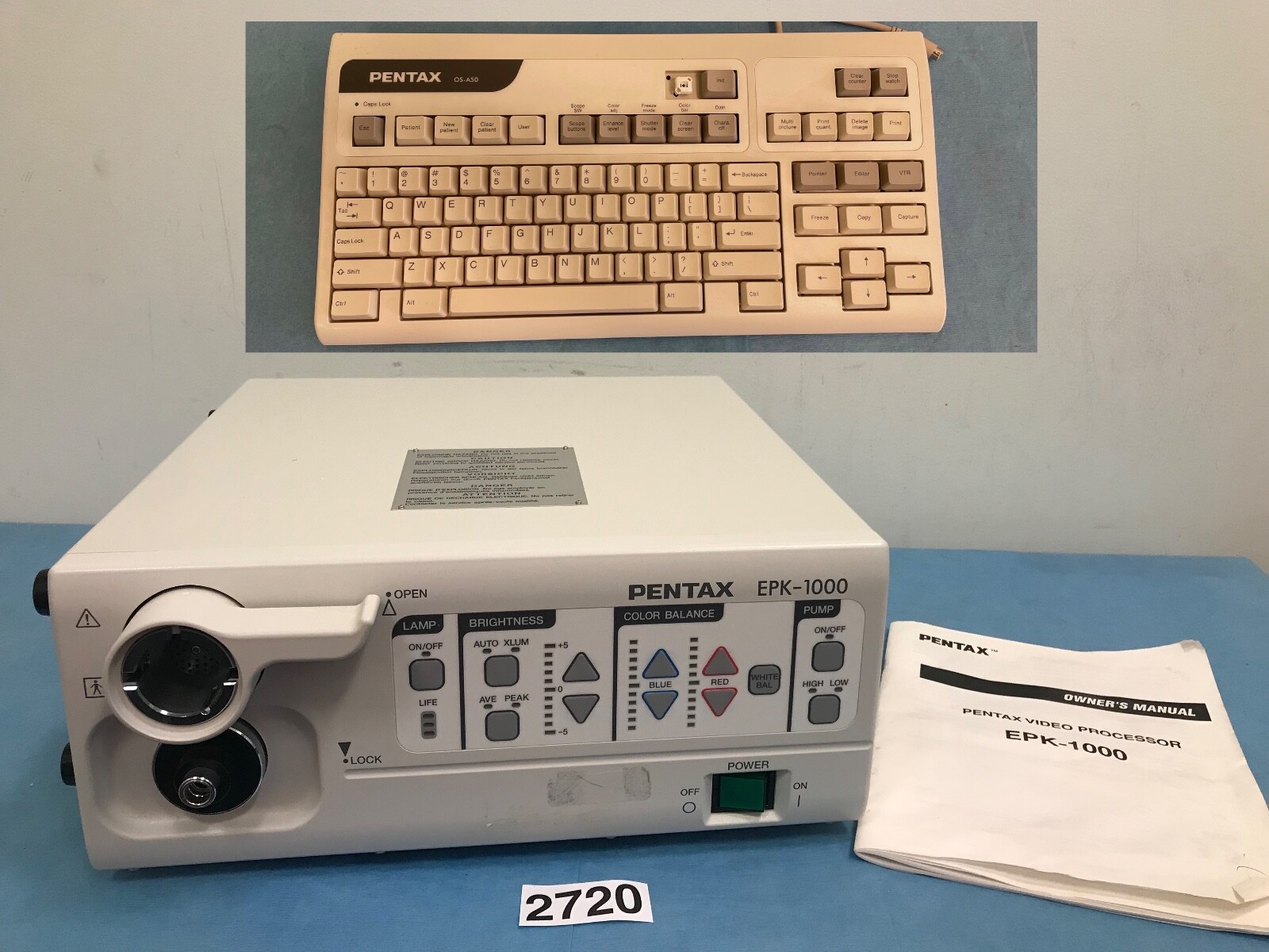 Pentax EPK-1000 Endoscope Video Processor and OS-A50 Keyboard