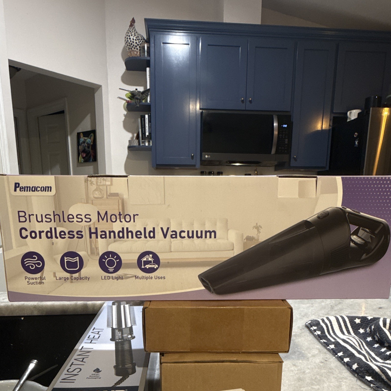 Pemacom DW189 Brushless Cordless Handheld Vacuum Bagless LED Light 13.5V