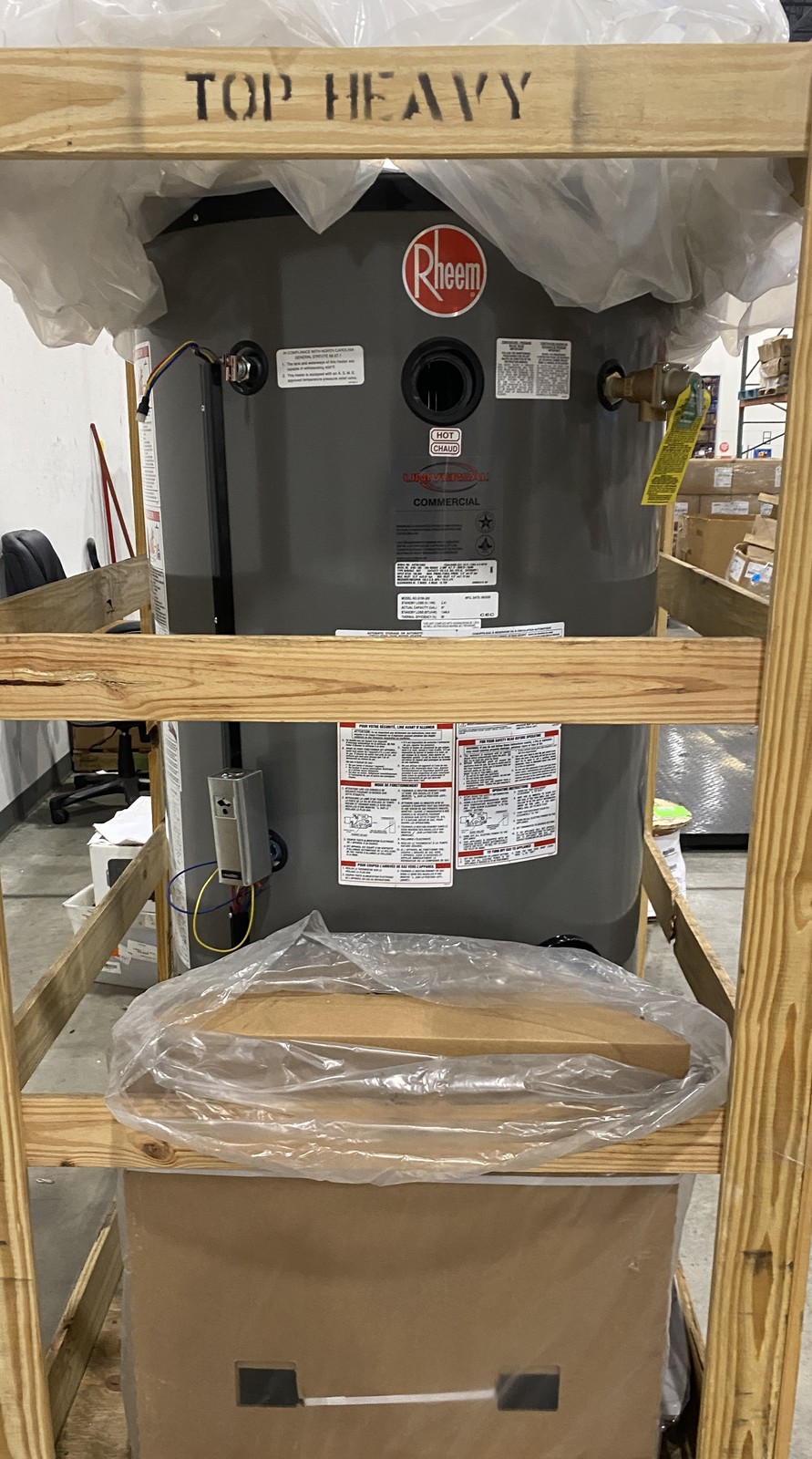 Rheem Natural Gas 199.9K Commercial Water Heater G100-200