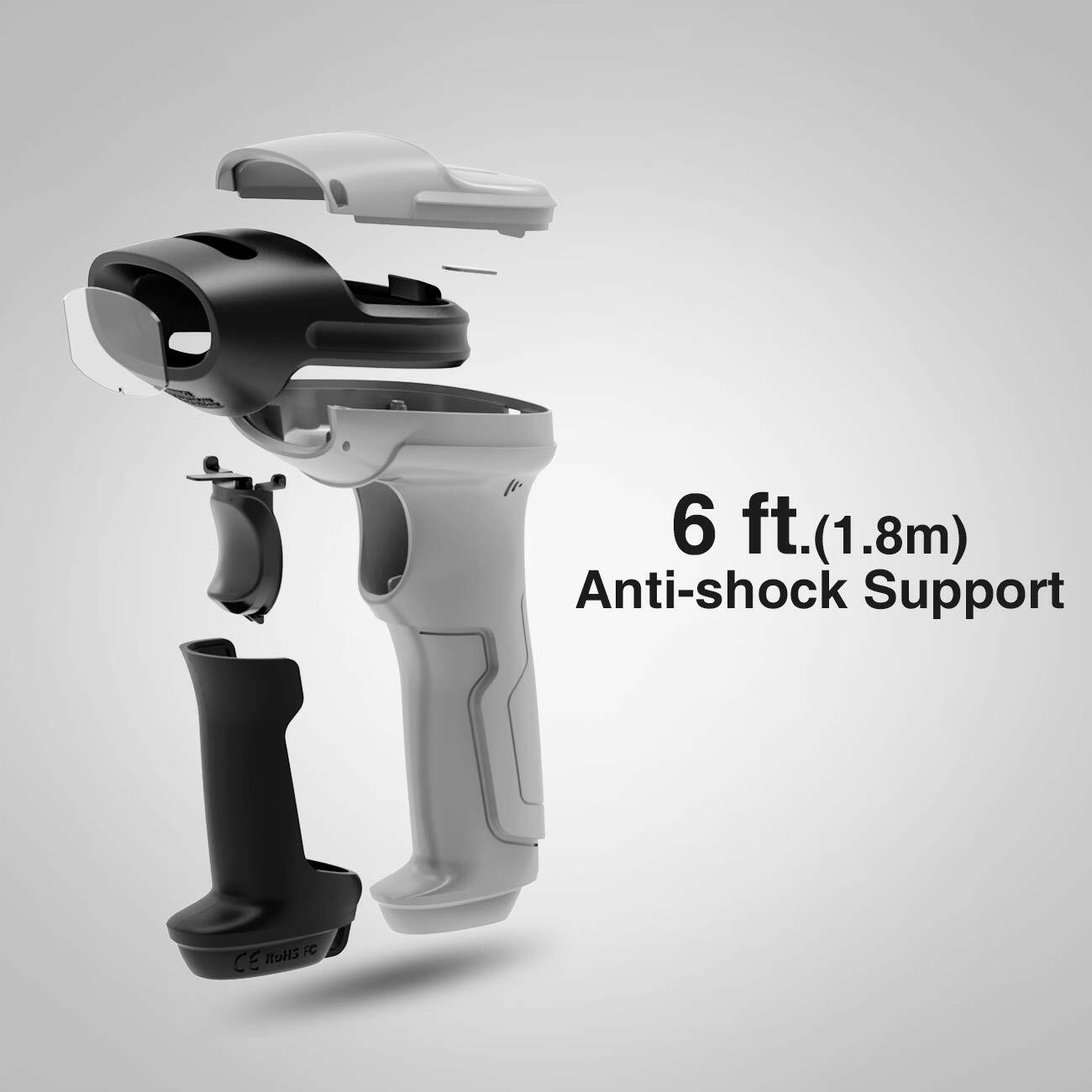 Inateck 1D Barcode Scanner Wireless Bluetooth Barcode Reader Scanner, BCST-70
