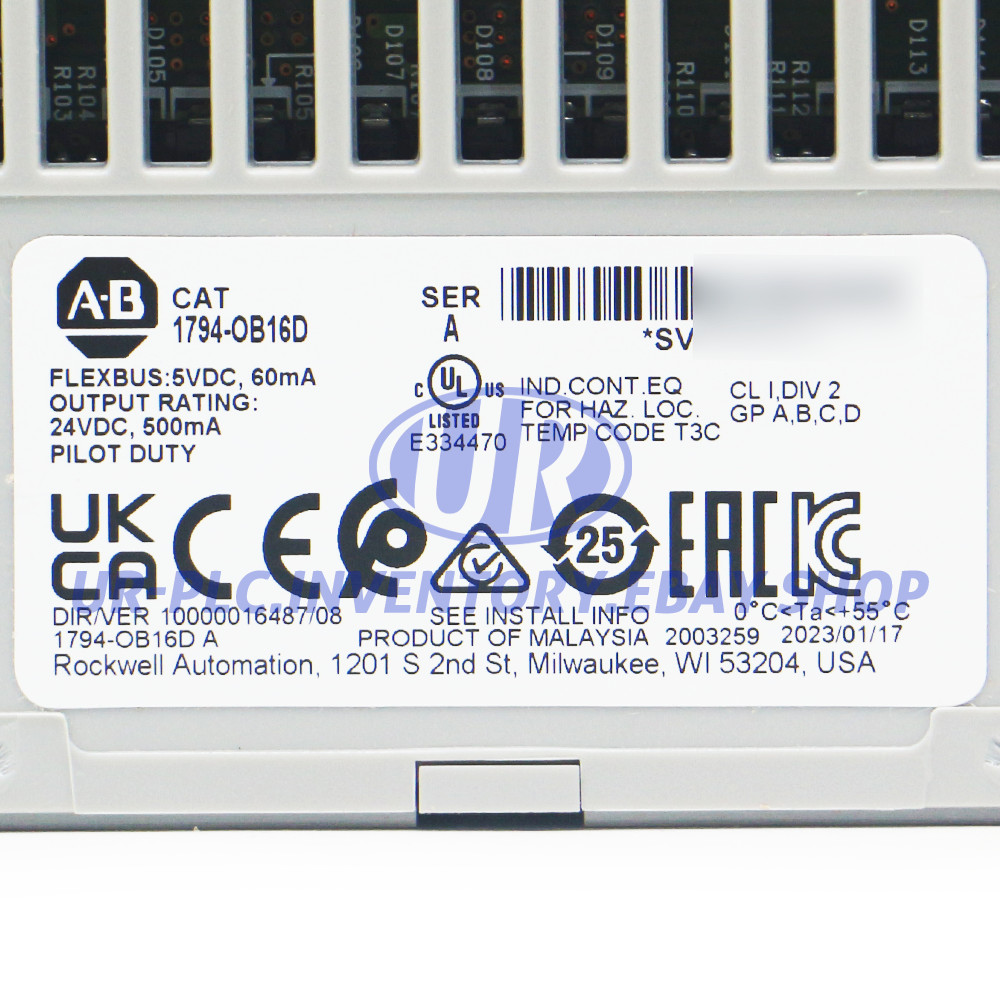 New Allen Bradley 1794-OB16D Flex 16 Point Digital Output Module