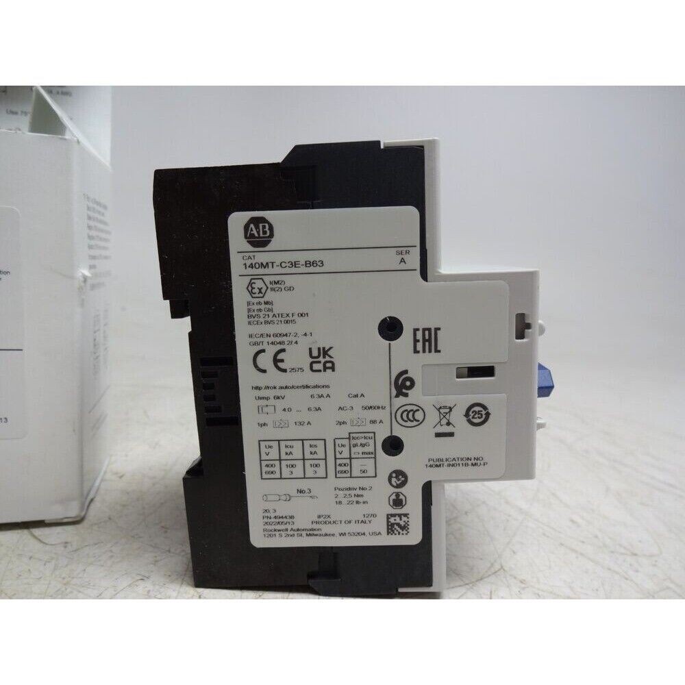 New AB 140MT-C3E-B63 4.0-6.3A 3-Pole Motor Protection Breaker USA