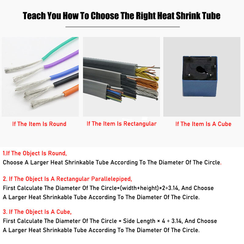 0.5mm-40mm 1.7:1 / 4:1 PTFE Shrink Tubing 1.3 : 1 FEP Heatshrink Tubing Clear