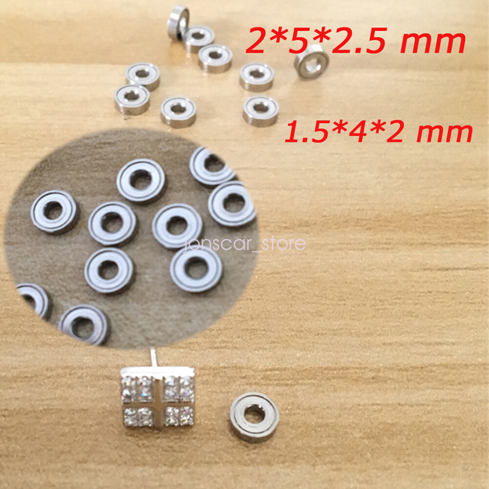 5/100PCS (1.5 x 4 x 2 mm) 681XZZ Metal Double Shielded Ball Bearings For Toy