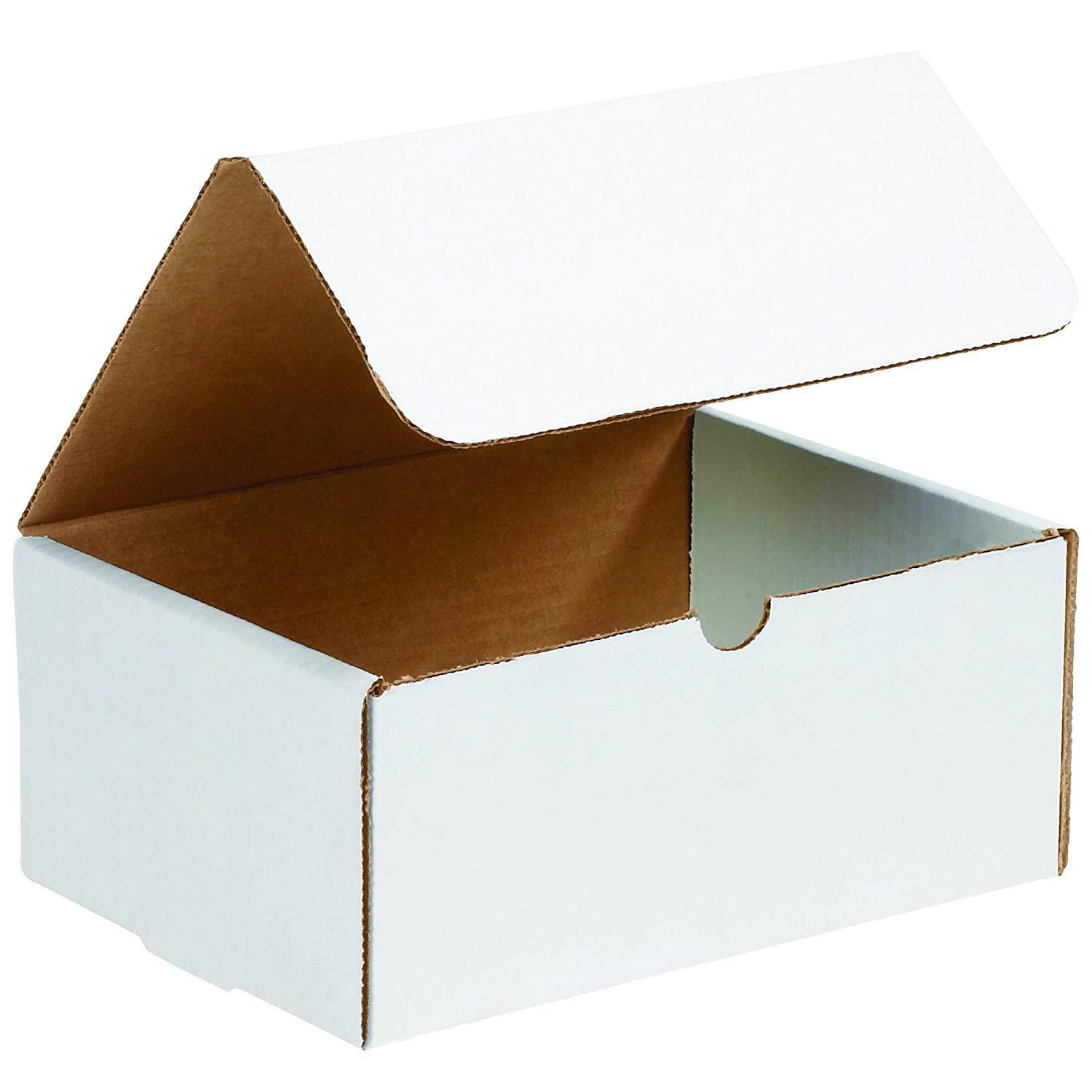 8 x 4 x 3 White Corrugated Shipping Mailers Packing Box Boxes 50 , 100 To 500