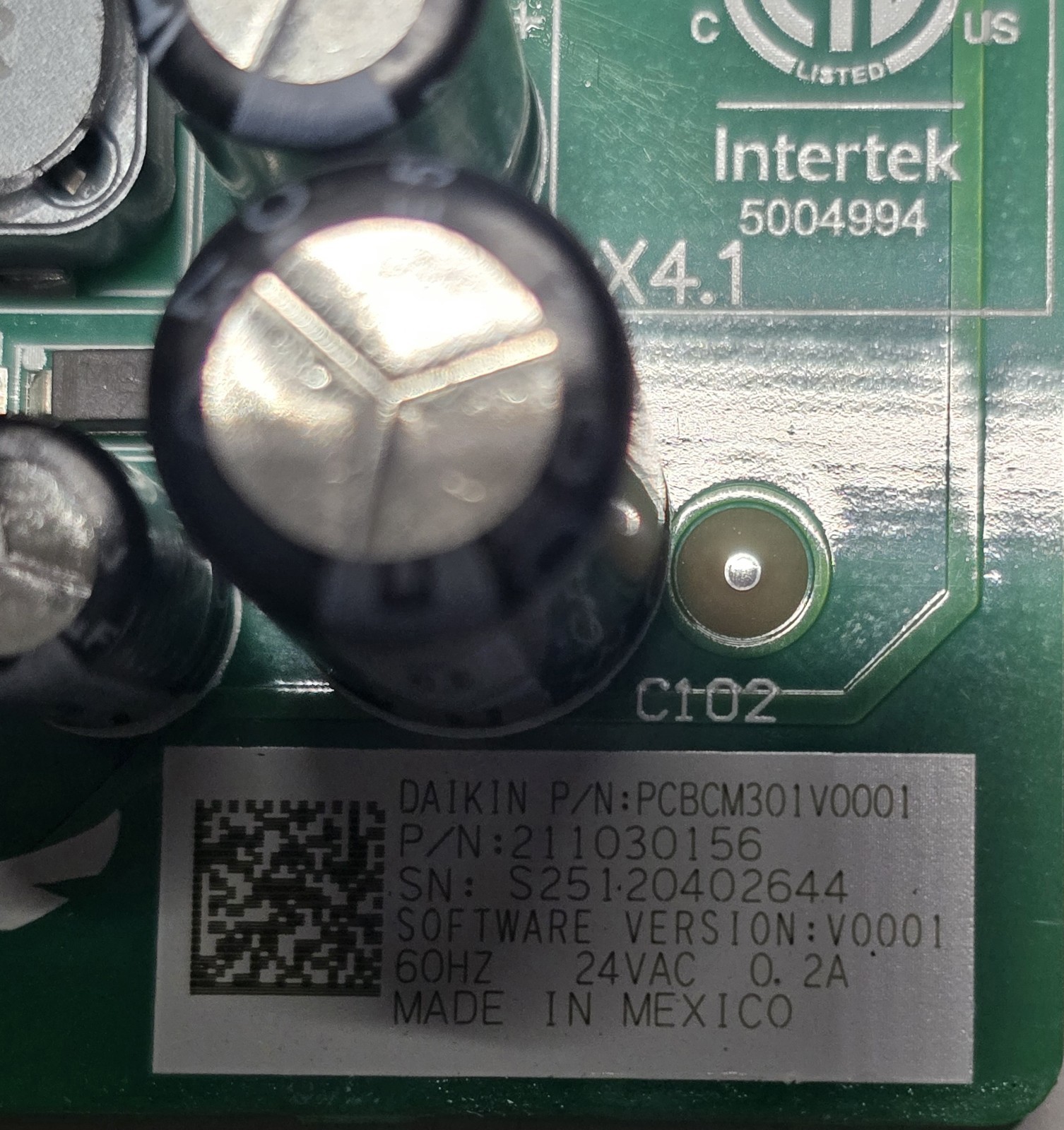 PCBCM301V0001S Goodman Control Board Amana Daikin HVAC Systems PCBCM301 V0001