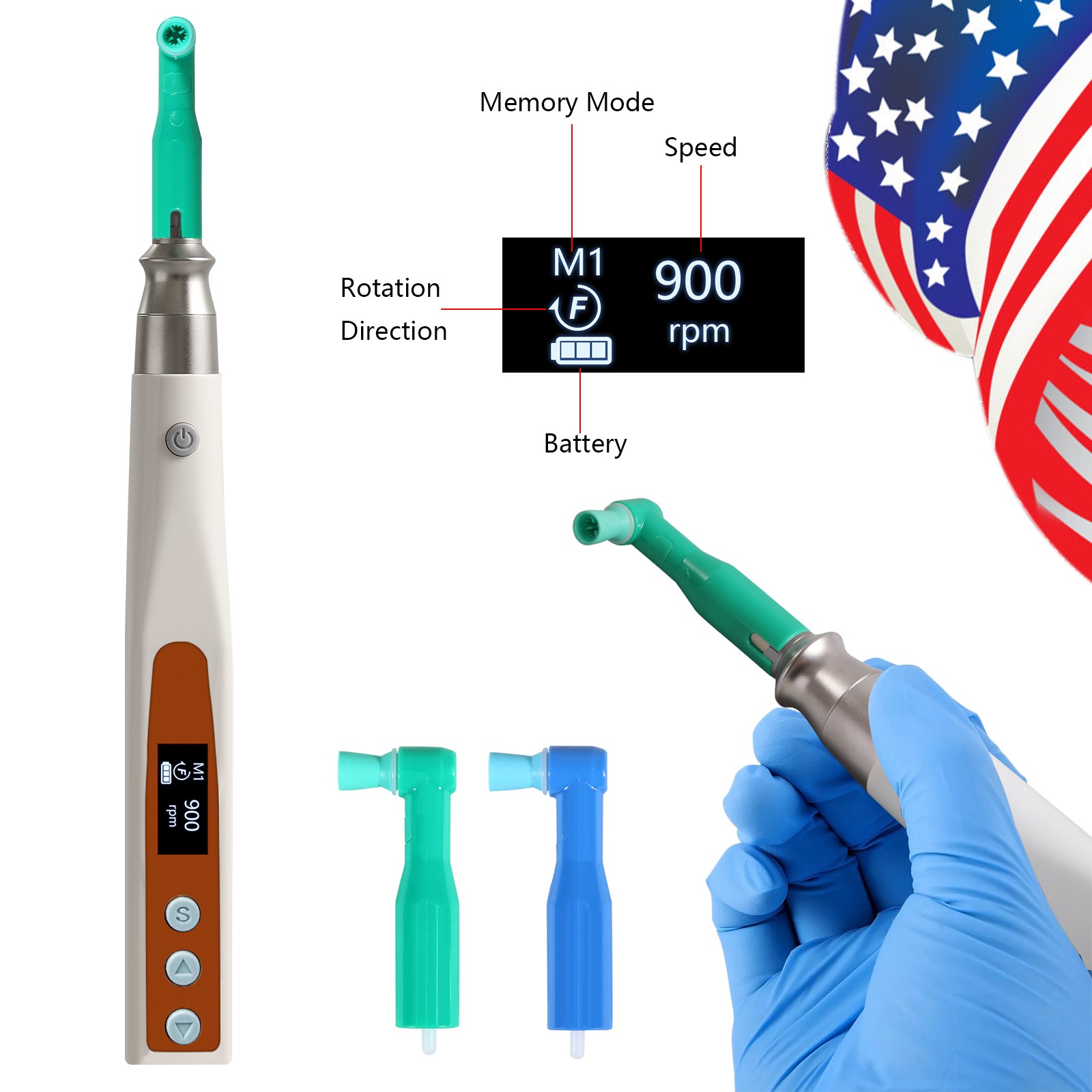 Woodpecker Style Dental Endo Apex Locator Endodontic Root Canal Finder LCD