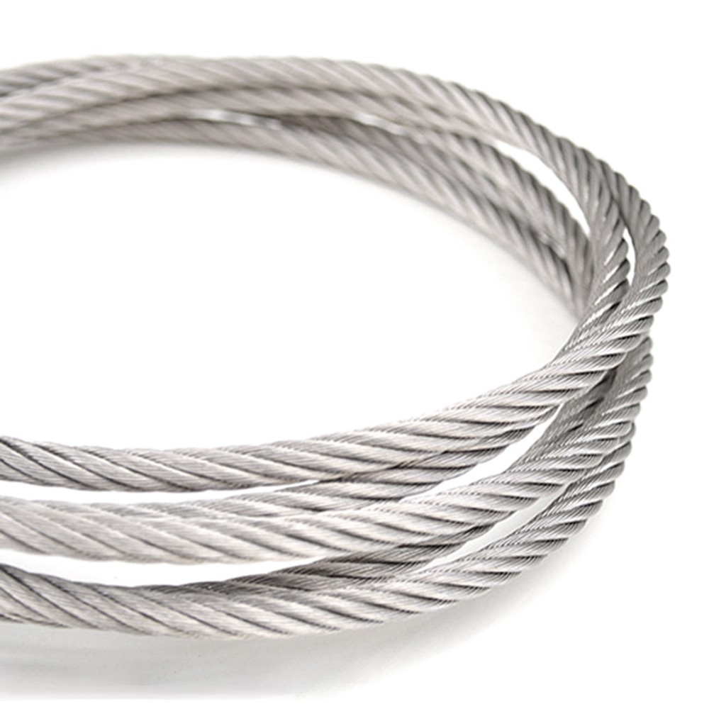 Stainless Steel 304 7×7 Wire Rope Cable Rigging 0.45 0.3 0.4 0.5 0.6 0.8 1 – 4mm